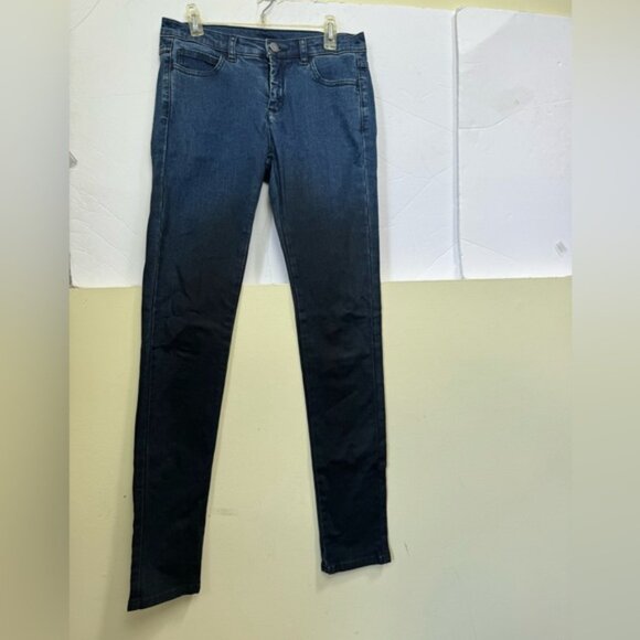 Maison Margiela MM6 Gradient ColorBlock Jeans Cotton Stretch Slim Zip Pockets 36 - Picture 10 of 16